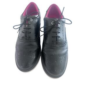 Duca Del Cosma Golf Shoes Men 9 Black Spikeless P0-2300077